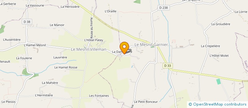 localisation de l'entreprise EARL DE LA DANINIERE à LE MESNIL-GARNIER