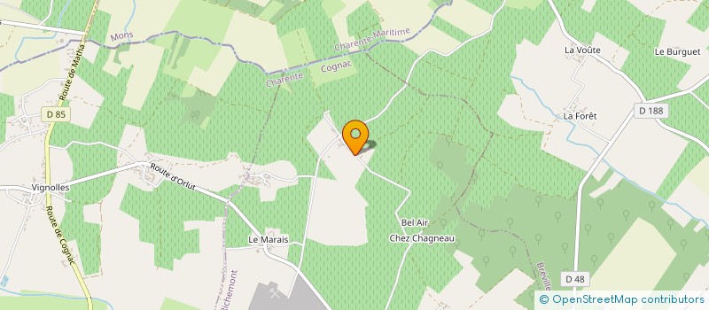 localisation de l'entreprise EARL DE LA DAVILLONNES à VAL-DE-COGNAC