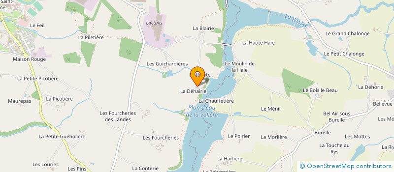 localisation de l'entreprise EARL DE LA DEHAIRIE  VITRE