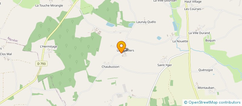 localisation de l'entreprise EARL DE LA DEVISON  MENEAC