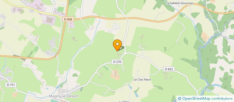 localisation de l'entreprise EARL DE LA DIVERIE à MAGNY-LE-DESERT