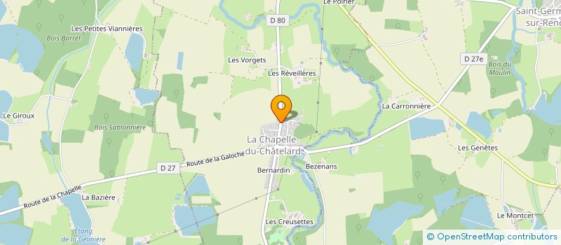 localisation de l'entreprise EARL DE LA DOMBES à LA CHAPELLE-DU-CHATELARD