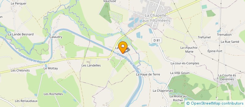 localisation de l'entreprise EARL DE LA DONAC à LA CHAPELLE-AUX-FILTZMEENS