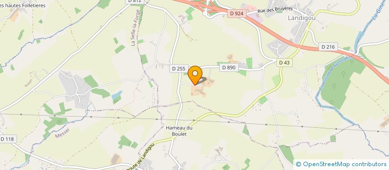 localisation de l'entreprise EARL DE LA DRARIE à LANDIGOU