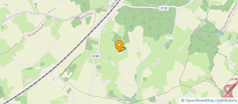 localisation de l'entreprise EARL DE LA DROUERIE  COULANS-SUR-GEE