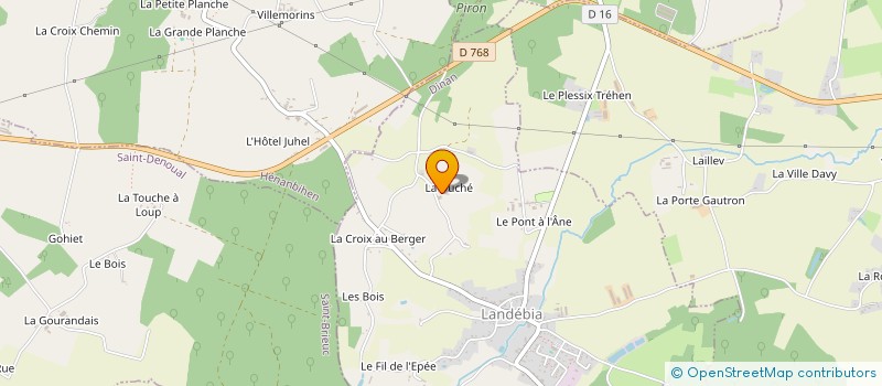localisation de l'entreprise EARL DE LA DUCHE à LANDEBIA