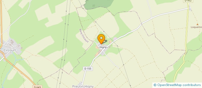 localisation de l'entreprise EARL DE LA FAUCHERE  PREUTIN-HIGNY