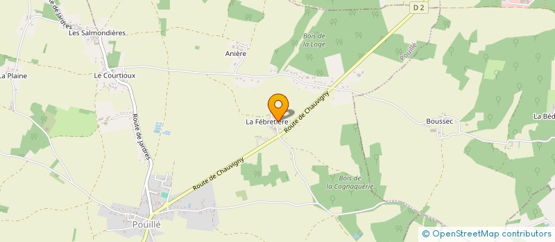 localisation de l'entreprise EARL DE LA FEBRETIERE  POUILLE