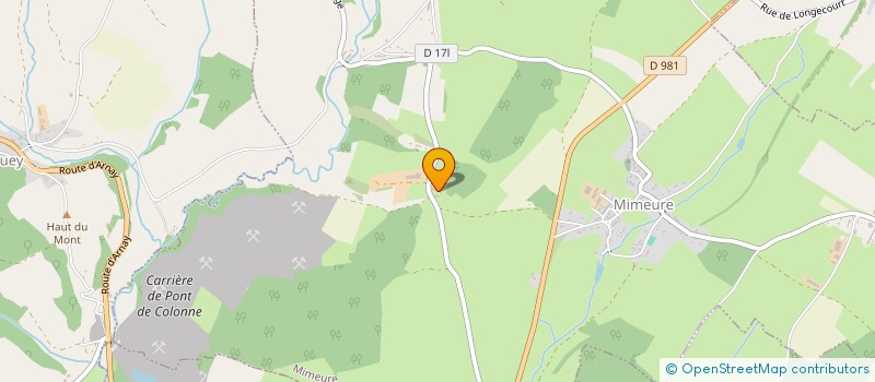 localisation de l'entreprise EARL DE LA FERME DE FLACELIERE  MIMEURE