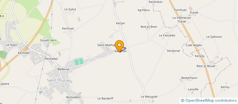 localisation de l'entreprise EARL DE LA FERME DE KEROUATZ à MALGUENAC