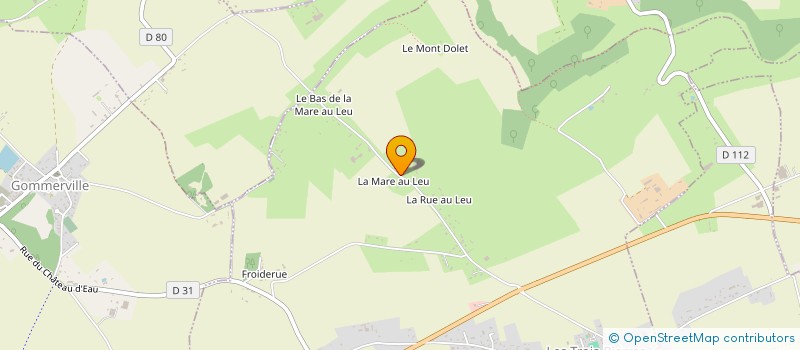 localisation de l'entreprise EARL DE LA FERME DE LA MARE AU LEU  LES TROIS-PIERRES