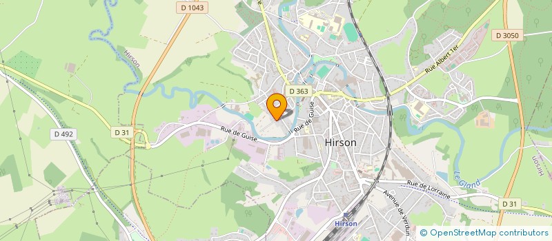 localisation de l'entreprise EARL DE LA FERME DE LA REINETTE à HIRSON