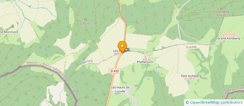 localisation de l'entreprise EARL DE LA FERME DES VERRERIES à LUCELLE