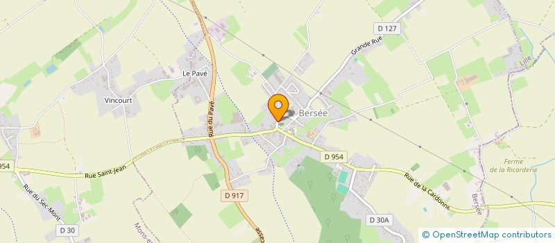 localisation de l'entreprise EARL DE LA FERME DU BAR à BERSEE