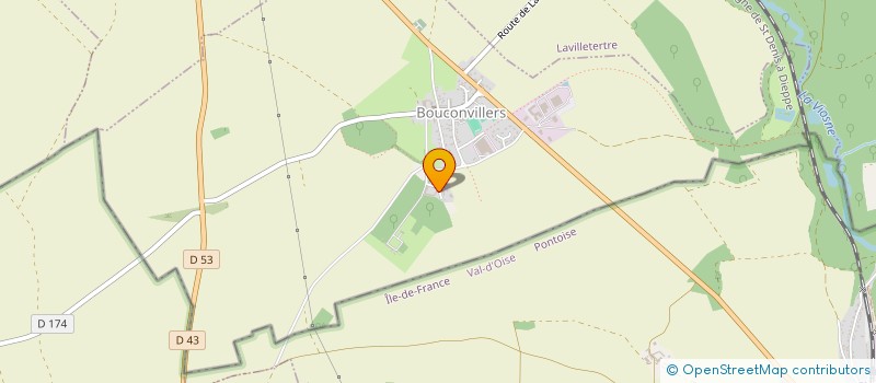 localisation de l'entreprise EARL DE LA FERME DU HAMEAU  BOUCONVILLERS