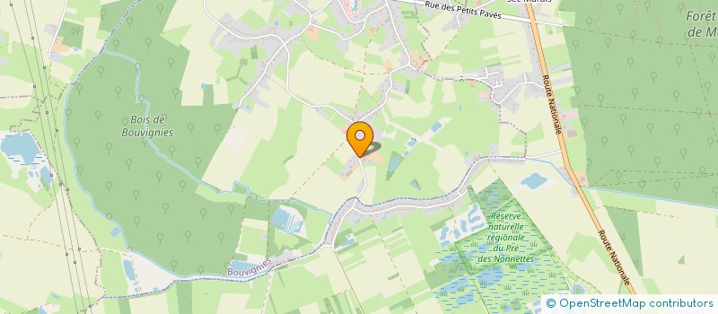 localisation de l'entreprise EARL DE LA FERME DU MARAIS à BOUVIGNIES