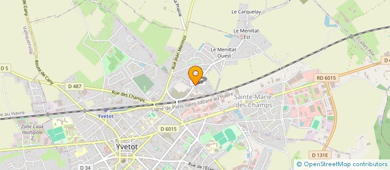 localisation de l'entreprise EARL DE LA FERME DU MESNIL  ALLOUVILLE-BELLEFOSSE