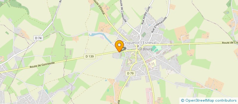 localisation de l'entreprise EARL DE LA FERME DU PRECHE  CRIQUETOT-L'ESNEVAL