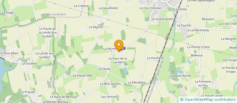 localisation de l'entreprise EARL DE LA FERME NEUVE à BAGUER-MORVAN