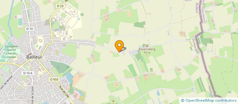 localisation de l'entreprise EARL DE LA FERME SEBASTO à BAILLEUL