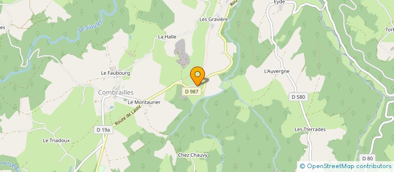 localisation de l'entreprise EARL DE LA FEUILLE  SAINT-ETIENNE-DES-CHAMPS