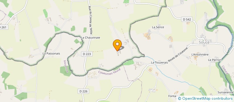 localisation de l'entreprise EARL DE LA FIEUDAIE à SAINT-FRAIMBAULT
