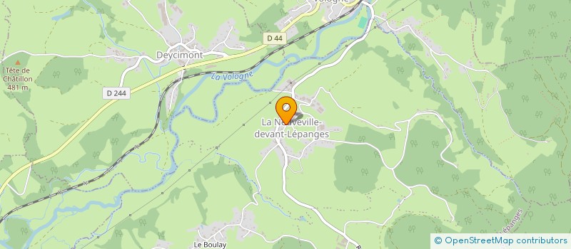 localisation de l'entreprise EARL DE LA FOLURE à LA NEUVEVILLE-DEVANT-LEPANGES