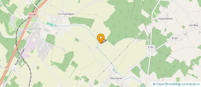localisation de l'entreprise EARL DE LA FONTAINE à TAPONNAT-FLEURIGNAC