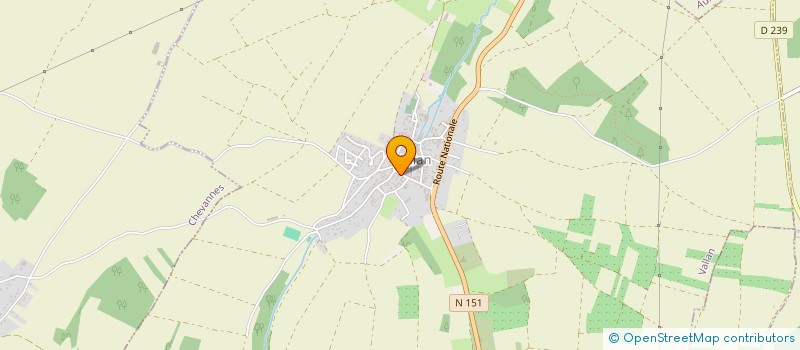 localisation de l'entreprise EARL DE LA FONTAINE à VALLAN
