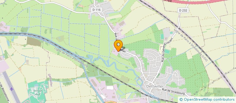 localisation de l'entreprise EARL DE LA FONTAINE  GOTTESHEIM