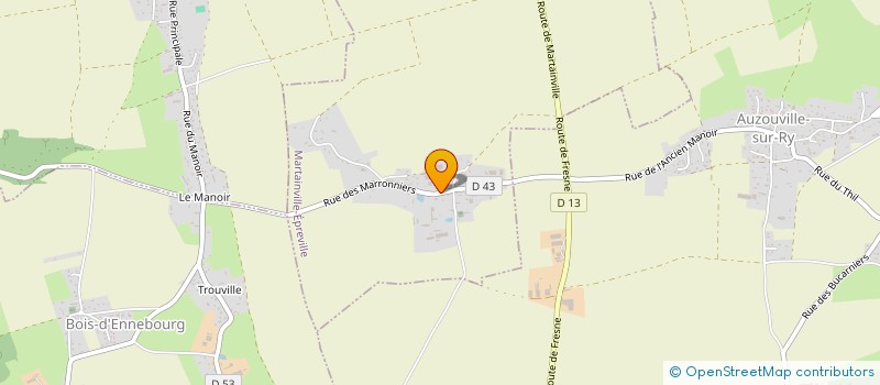 localisation de l'entreprise EARL DE LA FONTAINE  MARTAINVILLE-EPREVILLE