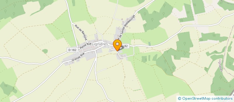 localisation de l'entreprise EARL DE LA FONTAINE BONIN  LIGNIERES