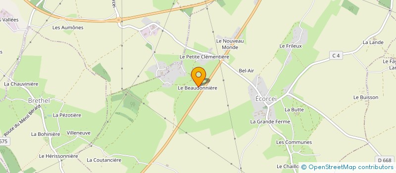 localisation de l'entreprise EARL DE LA FONTE à BONNEFOI