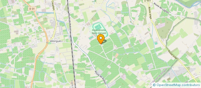 localisation de l'entreprise EARL DE LA FORET à L'ISLE-SUR-LA-SORGUE