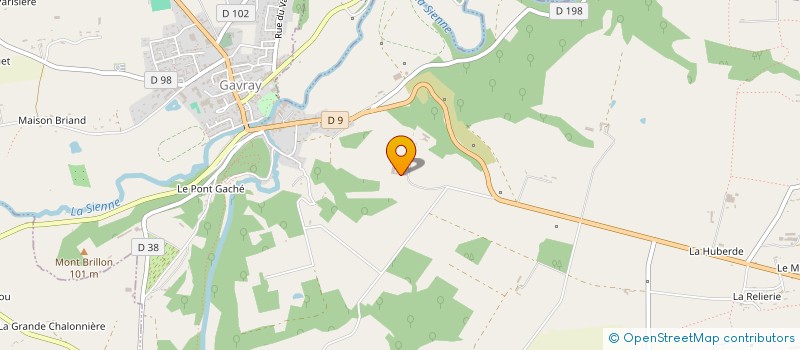 localisation de l'entreprise EARL DE LA FORET  GAVRAY-SUR-SIENNE