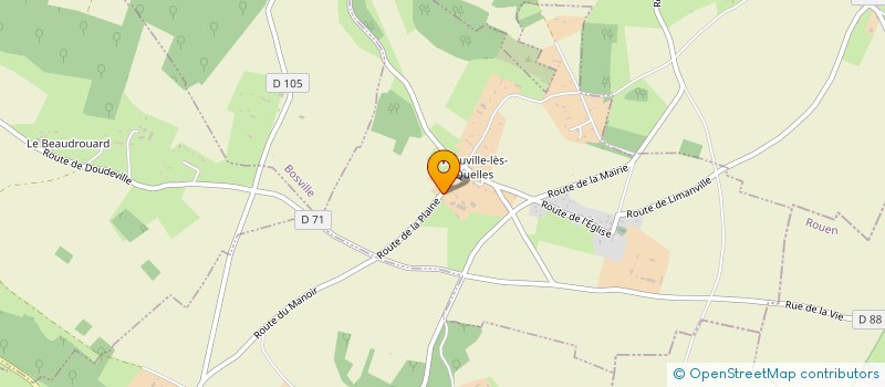 localisation de l'entreprise EARL DE LA FORGE  VEAUVILLE-LES-QUELLES