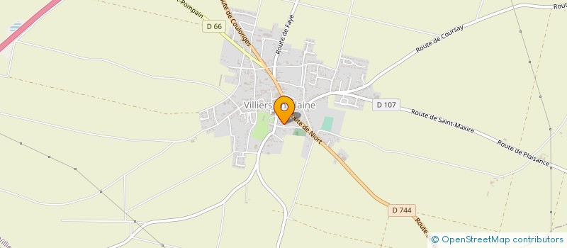 localisation de l'entreprise EARL DE LA FORTERIE  VILLIERS-EN-PLAINE