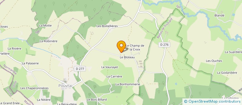 localisation de l'entreprise EARL DE LA FORTINIERE à POUVRAI