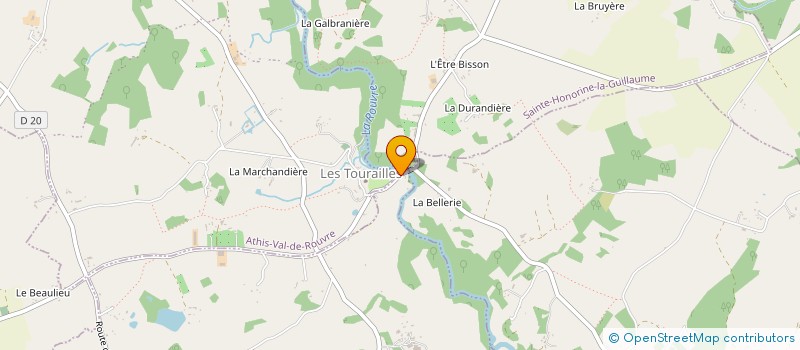 localisation de l'entreprise EARL DE LA FOUQUERIE à ATHIS-VAL DE ROUVRE