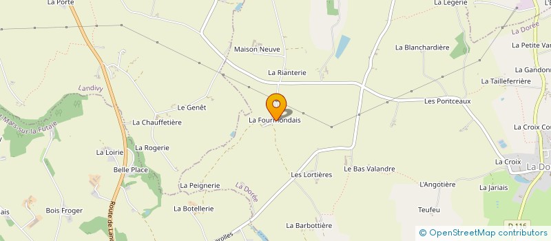 localisation de l'entreprise EARL DE LA FOURMONDAIS à LA DOREE