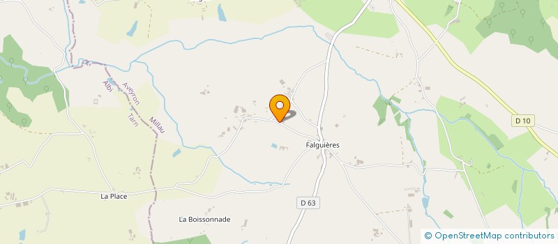 localisation de l'entreprise EARL DE LA FOURQUE  LA SELVE