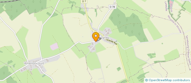 localisation de l'entreprise EARL DE LA FRIGEOLOTTE à IGNEY