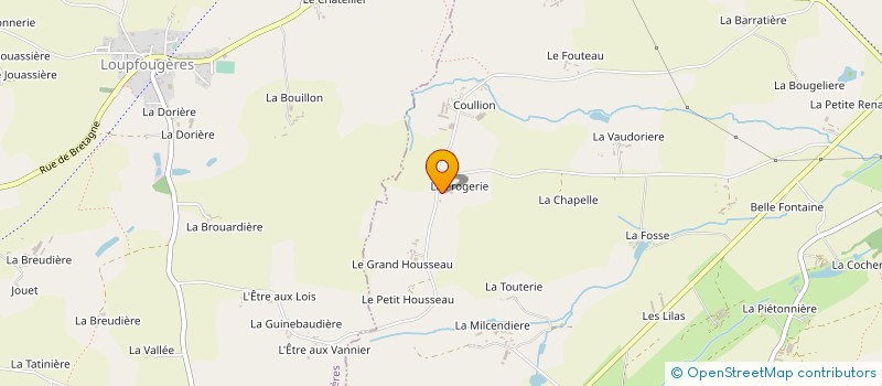 localisation de l'entreprise EARL DE LA FROGERIE à VILLAINES-LA-JUHEL