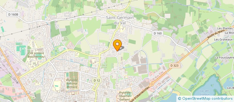 localisation de l'entreprise EARL DE LA GALAISIERE  LA FLECHE