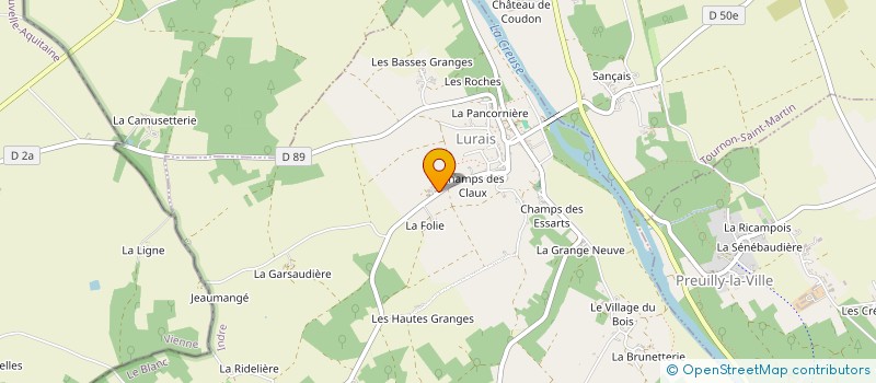 localisation de l'entreprise EARL DE LA GALONNERIE à LURAIS