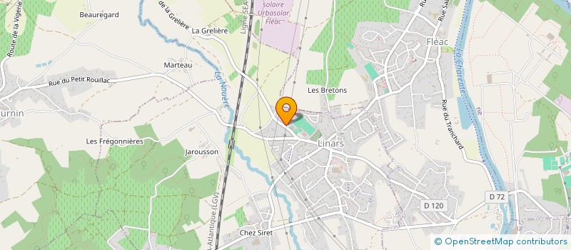 localisation de l'entreprise EARL DE LA GAMACHE à LINARS