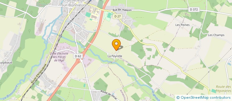 localisation de l'entreprise EARL DE LA GARDE  CHASSENEUIL-SUR-BONNIEURE