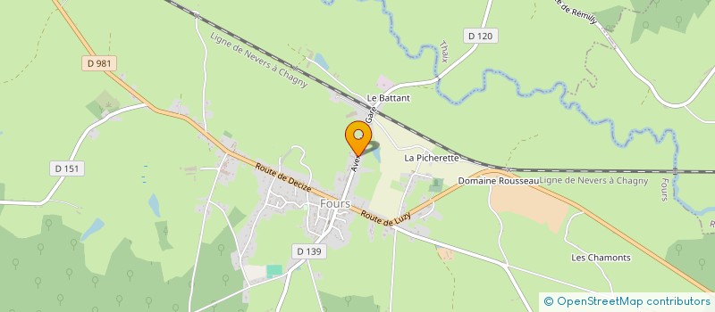 localisation de l'entreprise EARL DE LA GARE à FOURS
