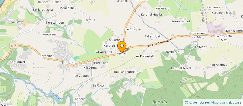 localisation de l'entreprise EARL DE LA GARENNE à KERLAZ