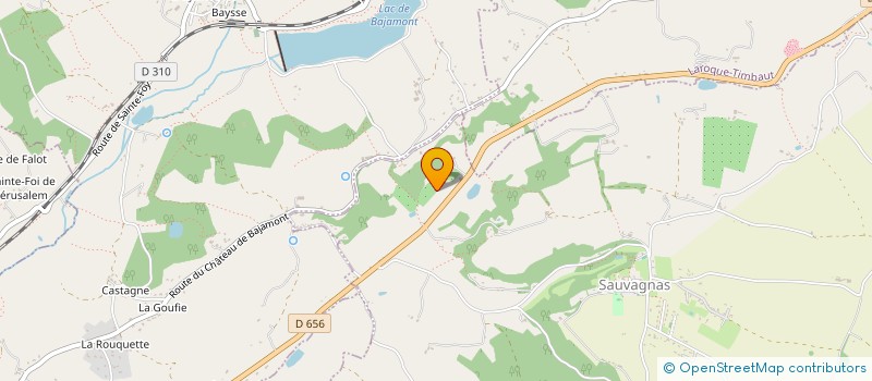 localisation de l'entreprise EARL DE LA GARENNE  SAUVAGNAS